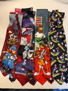 Vintage Warner Bros. Cartoon Character Ties